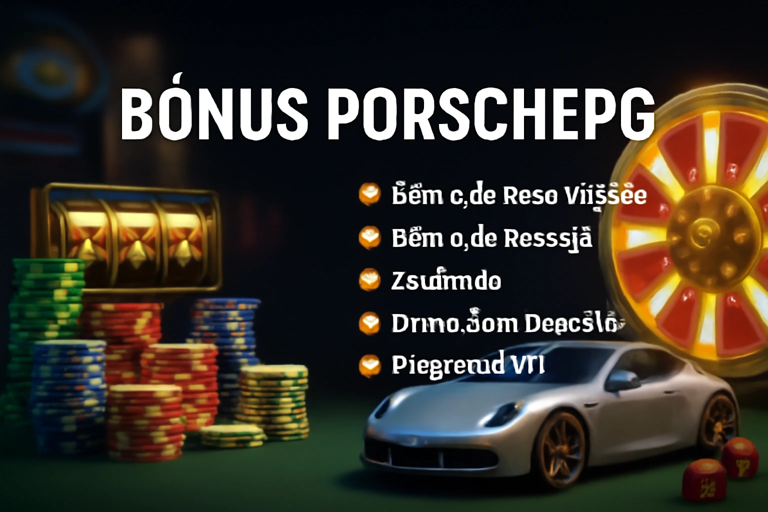 O bônus promocional PORSCHEPG é uma ótima maneira de começar sua aventura